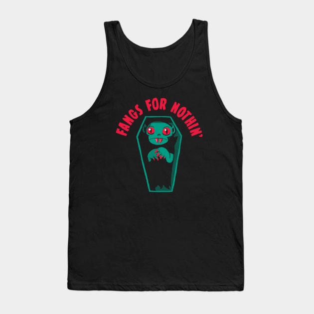 Fangs For Nothin' Tank Top by DinoMike